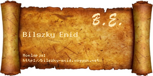 Bilszky Enid névjegykártya